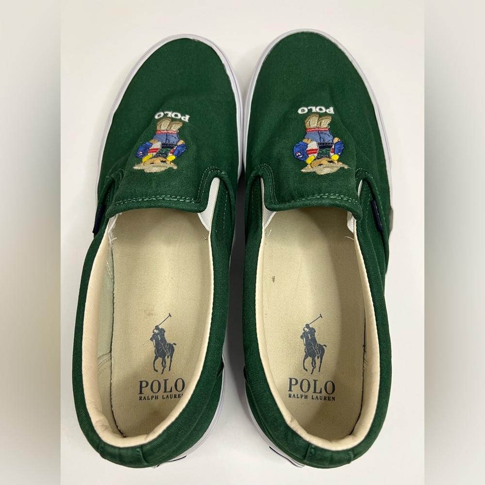 Polo by Ralph Lauren  Bear Keaton Cowboy Hat Slip Ons - Picture 2 of 7